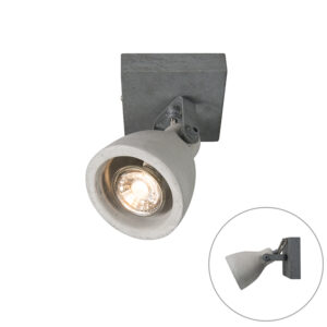 Ipari Reflektor Szürke Beton 1-Lámpás - Creto – Qazqa