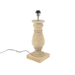 Rusztikus asztali lámpa árnyékoló nélkül