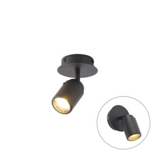 Modern Fürdőszoba Spotlámpa Fekete Ip44 - Ducha – Qazqa