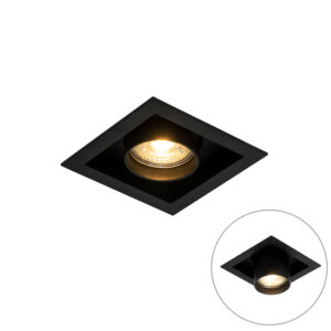 Modern Beépíthető Spotlámpa Fekete Állítható - Roof – Qazqa