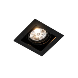 Négyzet Alakú Süllyesztett Reflektor Fekete Állítható - Artemis 70 – Qazqa