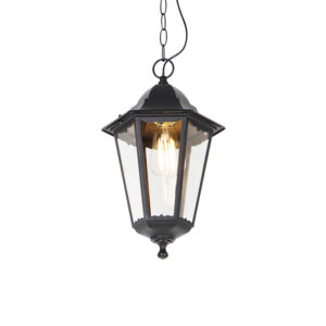 Klasszikus kültéri függőlámpa fekete IP44 - Havana Up – QAZQA