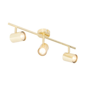 Modern Mennyezeti Lámpa Sárgarézzel 3-Lámpás Állítható - Jeana – Qazqa