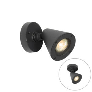 Modern Kültéri Fali Lámpa Fekete Ip44 Állítható - Ciara – Qazqa