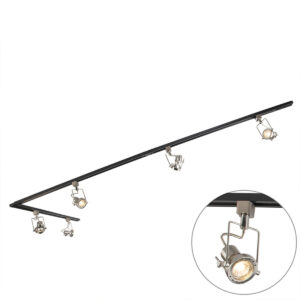 Okos 1 fázisú sín fekete acéllal