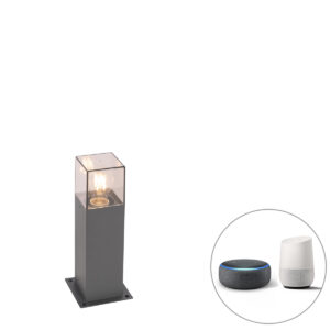 Intelligens ipari kültéri állólámpa antracit 30 cm