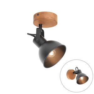 Ipari reflektor fekete fával