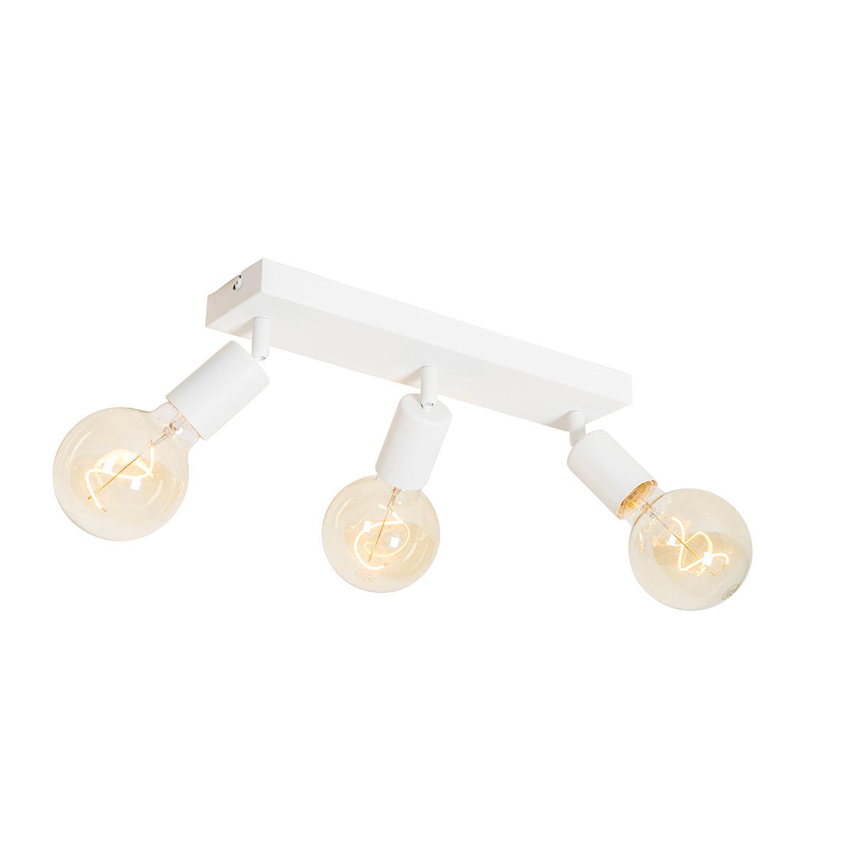 Modern Fehér Spotlámpa Téglalap Alakú 3-Lámpás - Facil – Qazqa