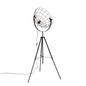 Ipari Állványos Állólámpa Fekete 50 Cm Állítható - Hanze – Qazqa