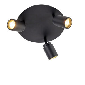 Okos Fürdőszobai Spotlámpa Fekete Ip44 3 Wifi Gu10-Zel - Ducha – Qazqa