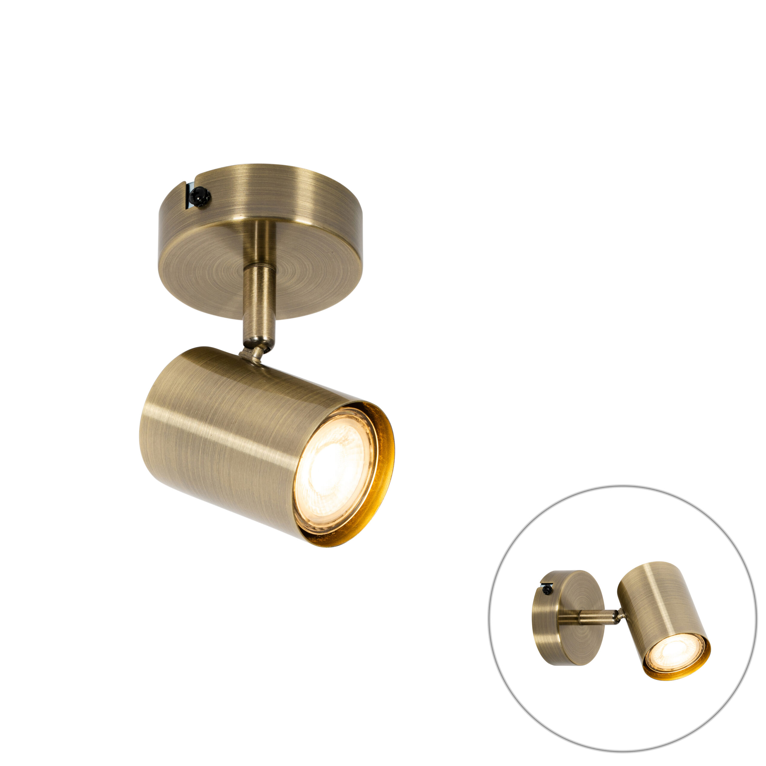 Modern Bronz Spotlámpa Dönthető - Jeana – Qazqa