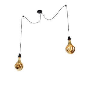 Függőlámpa Fekete 2-Lámpás