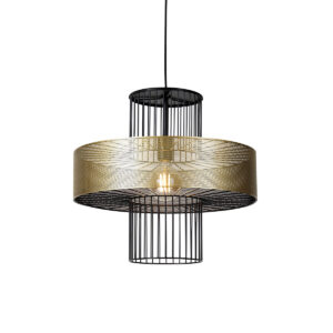 Okos Függőlámpa Arany Fekete Színben 50 Cm