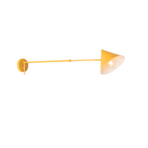 Design fali lámpa sárga állítható - Triangolo – QAZQA