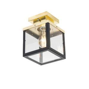 Ipari kültéri mennyezeti lámpa fekete arannyal - Rotterdam – QAZQA