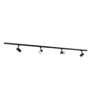 Modern 1 Fázisú Sínrendszer 4 Spotlámpával Fekete - Jeana – Qazqa