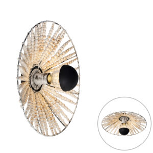 Keleti Fali Lámpa Bézs Gyöngyökkel - Moti – Qazqa