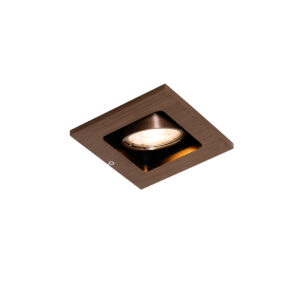 Modern Süllyesztett Spotlámpa Sötét Bronz Állítható - Qure – Qazqa