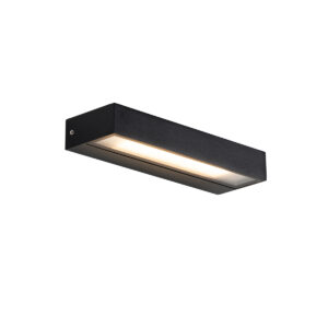 Modern Fekete Fali Lámpa Led-Del Ip65 - Hannah – Qazqa