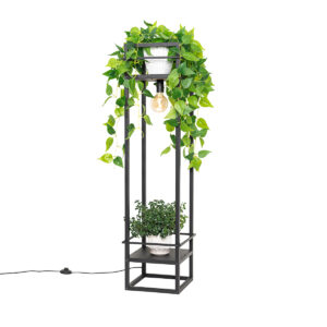 Okos ipari állólámpa fekete