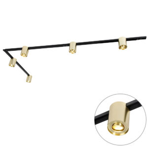 Arany és fekete sínrendszer 5 folttal