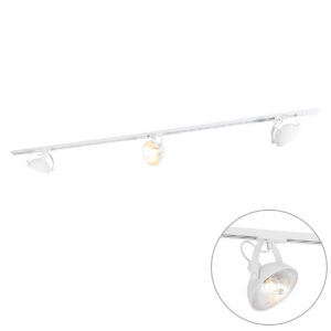 1 Fázisú Sínrendszer 3 Állítható Fehér Spotlámpával - Magnax – Qazqa