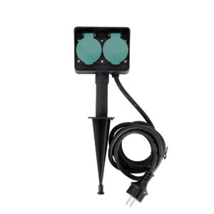 Dupla Aljzat Földelőcsappal Kívül Zöld Ip44 – Qazqa