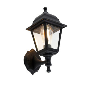 Intelligens kültéri fali lámpa fekete IP44