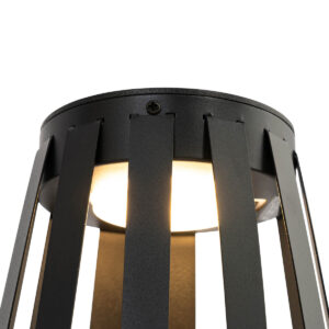 Kültéri asztali lámpa fekete