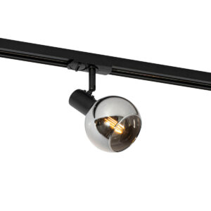 Modern Fekete Reflektor 1 Fázisú Sínrendszerhez - Iconic Lava – Qazqa