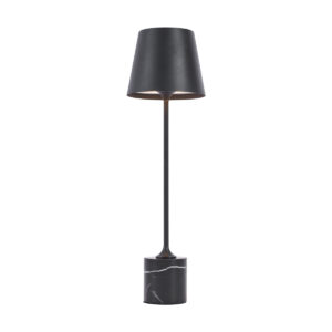 Modern Fekete Asztali Lámpa 37 Cm Led-Del