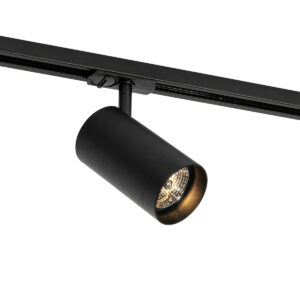 Modern Fekete Spotlámpa 1 Fázisú Sínrendszerhez 70 Mm - Iconic Jeana Luxe – Qazqa