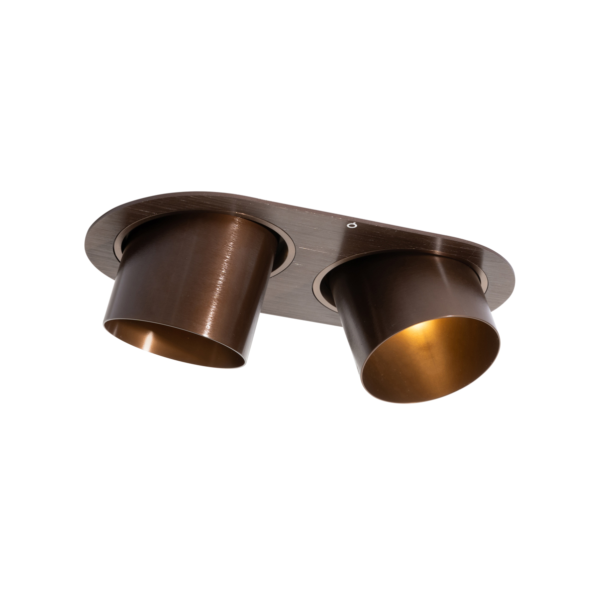 Kerek Beépíthető Spotlámpa Sötét Bronz Gu10 70 Mm Dönthető 2 Fényű - Installa – Qazqa