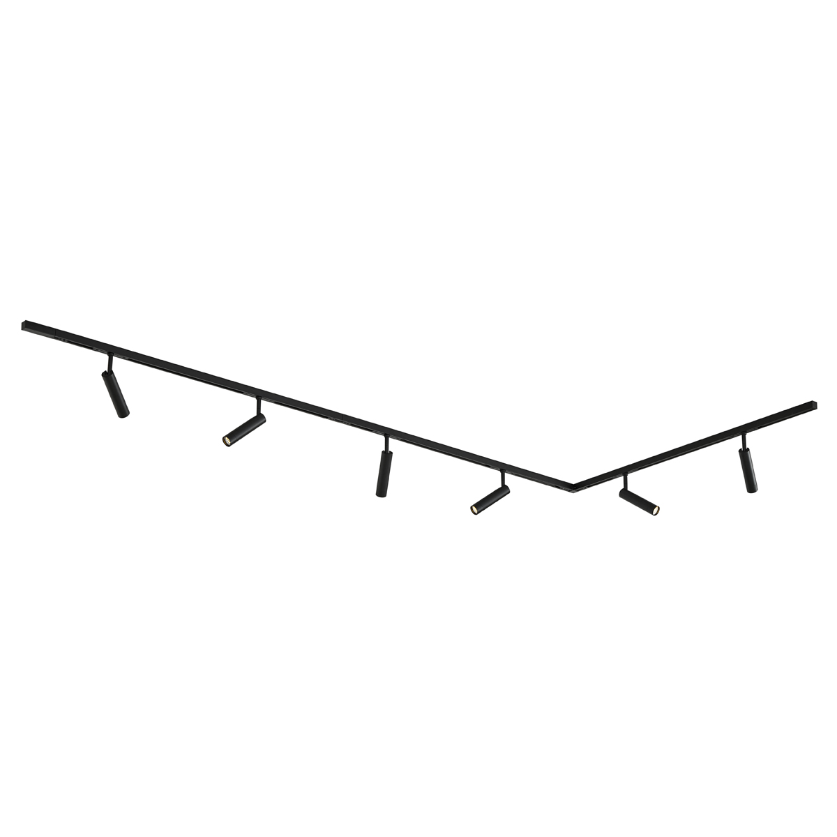 Modern Sínrendszer 6 Fekete Spotlámpával