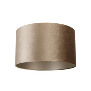 Bársony Lámpabúra Taupe 35/35/20 – Qazqa