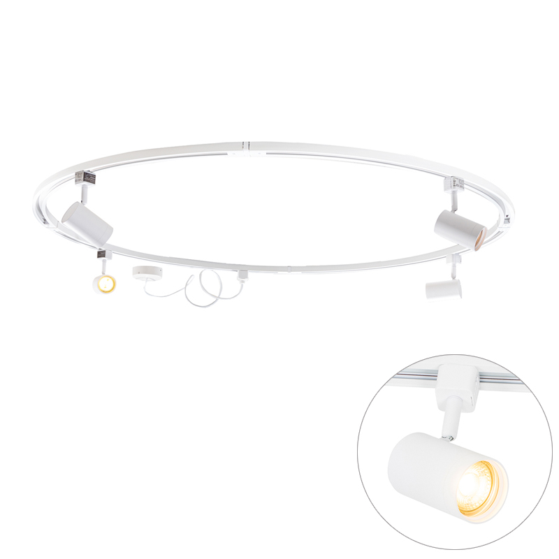 Modern Sínrendszer 4 Fehér Spotlámpával