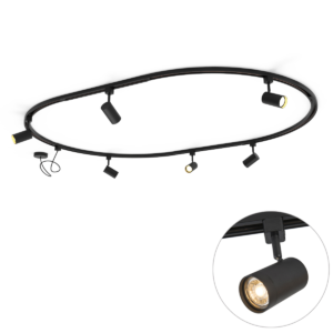 Modern Sínrendszer 6 Fekete Spotlámpával