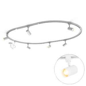 Modern Sínrendszer 6 Fehér Spotlámpával