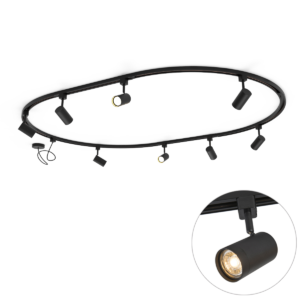 Modern Sínrendszer 8 Fekete Spotlámpával