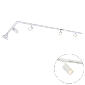 Modern Sínrendszer 5 Fehér Spotlámpával