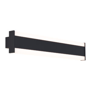 Modern Fekete Cct Fali Lámpa 60Cm Led-Del Ip54 - Vanya – Qazqa