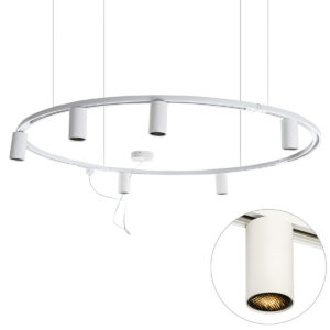 Modern Függesztett Sínrendszer 6 Fehér Spotlámpával