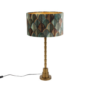 Asztali Lámpa Bronz Bársony Lámpabúrával