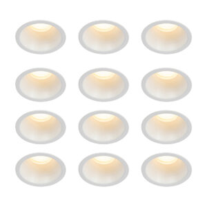 12 Db-Os Beépíthető Spotlámpa Szett Fehér Gu10 35 Mm Ip44 - Dept – Qazqa