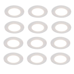 12 Db-Os Beépíthető Spotlámpa Szett Fehér