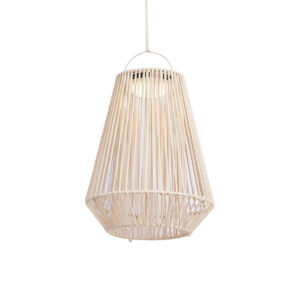 Bohém asztali lámpa bézs színben