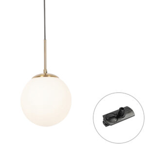 Art Deco függőlámpa arany színben