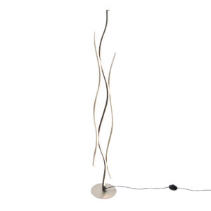 Design állólámpa fekete ezüsttel