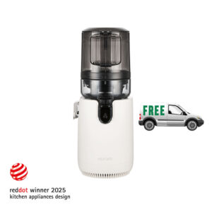 Hurom E50St Slow Juicer (Fehér) + Juice Biblia – Hurom Group Corporation