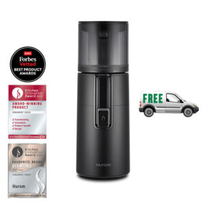 Hurom H400 Slow Juicer (Fekete) + Juice Biblia – Hurom